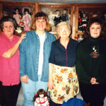 Doris Moore Mollett, Paula Moore, Telia Muncy, Sharon Mollett Fluty 1998