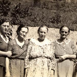 Carman Preece, Virginia Fields, Sarah Cook, Mary 'Ma' Muncy, Maudy Watson, Martha Preece late 1940s