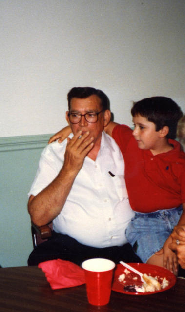 James and grandson James (Tadpole)