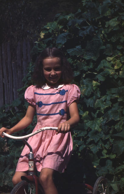 Ruth and her tricycle